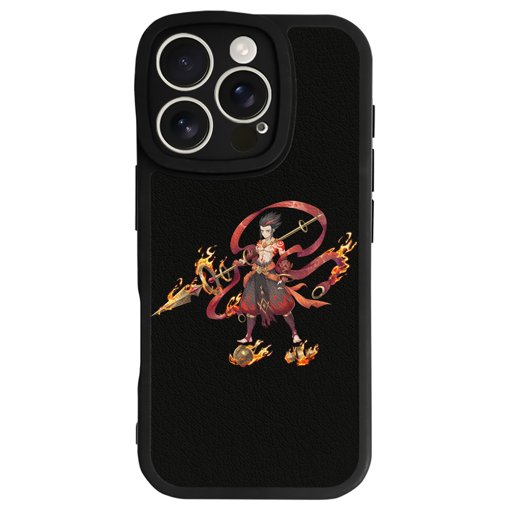 （画像用） Ne Zha 2 ナタ 魔童の大暴れ 【iPhone 16シリーズ対応】シリコンスマホケース（レザー調） 材質：シリコン